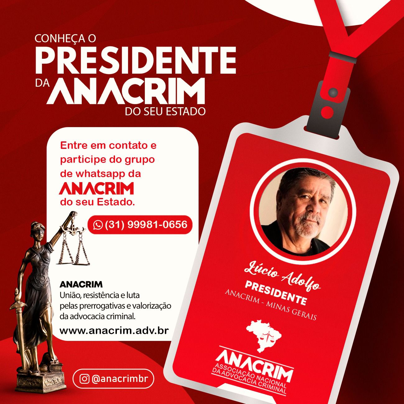 You are currently viewing Conheça o Presidente – ANACRIM Minas Gerais (MG)
