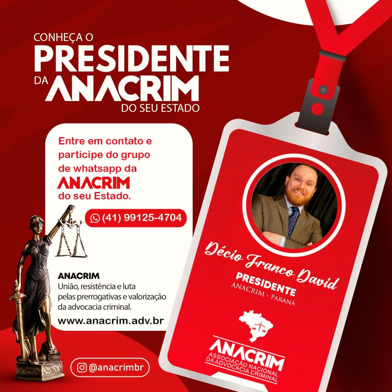 You are currently viewing Conheça o Presidente – ANACRIM Paraná (PR)
