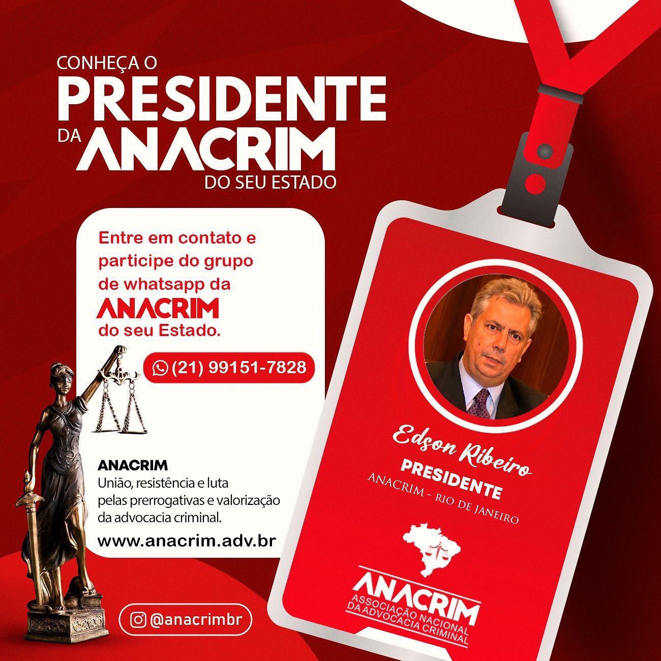 You are currently viewing CRIMINALISTA EDSON RIBEIRO É O NOVO PRESIDENTE DA ANACRIM-RJ