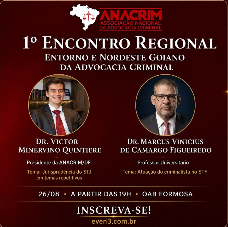 You are currently viewing ANACRIM promove 1º Encontro Regional do Entorno e Nordeste Goiano com foco nos Tribunais Superiores