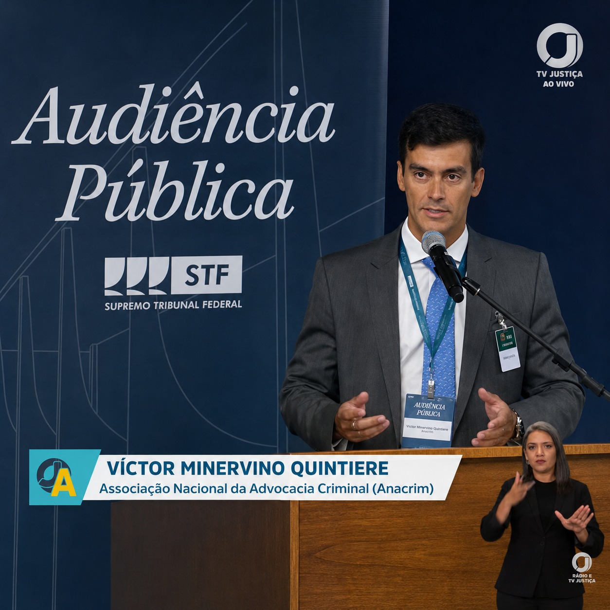You are currently viewing ANACRIM sobe à tribuna do STF para contestar inconstitucionalidades da “Lei Antifacção”